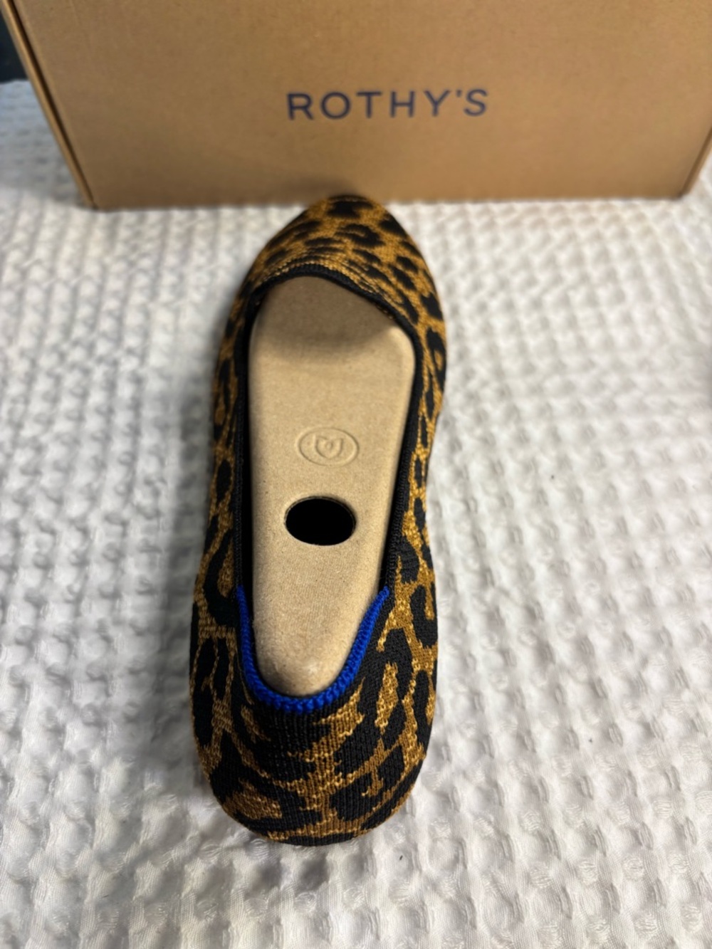 Rothy's Leopard Knit Pointed Loafers - Picture 4 of 5
